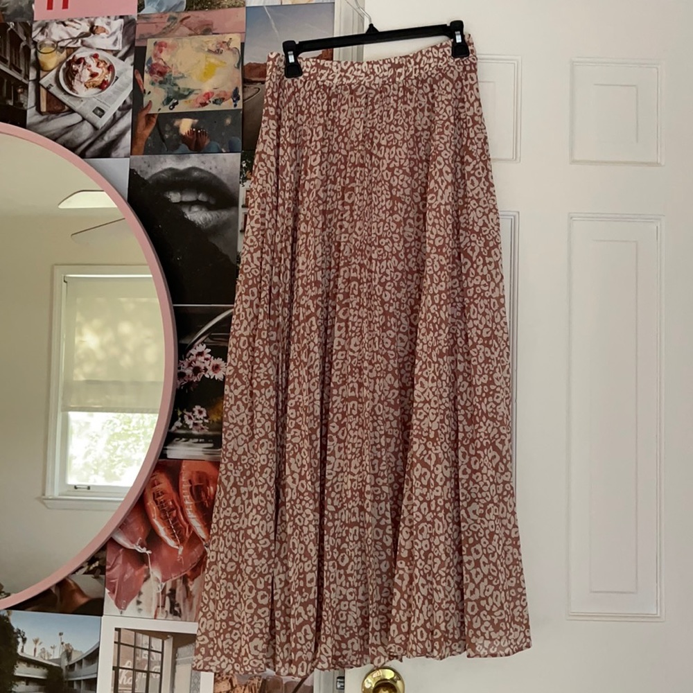 Leopard Print Maxi Skirt